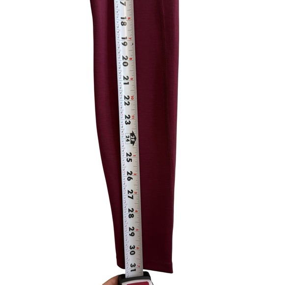 Doverist The Cut Out Leggings NEW 31" Burgundy Red W02C3101 Size 2 Or Small #443 - Picture 3 of 10